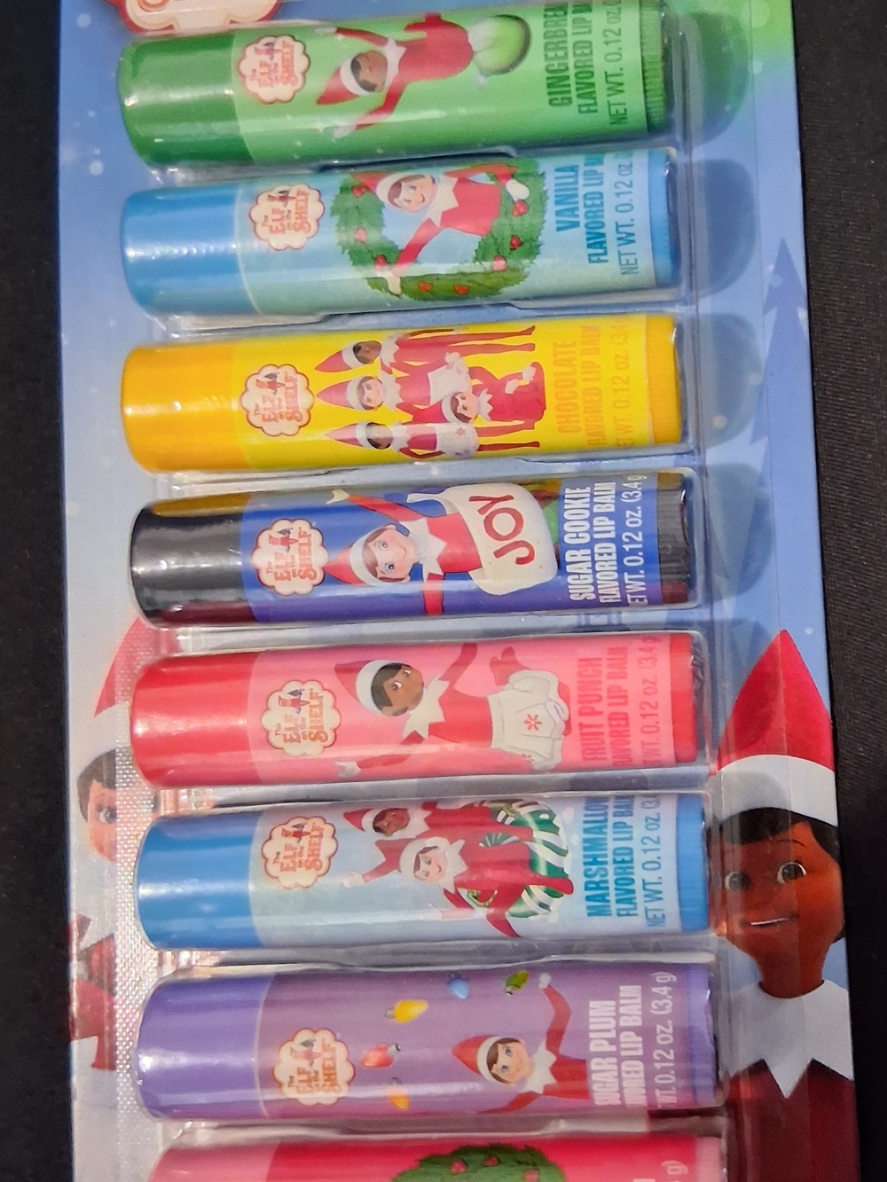 New Elf on the Shelf Holiday Flavored Lip Balm Set